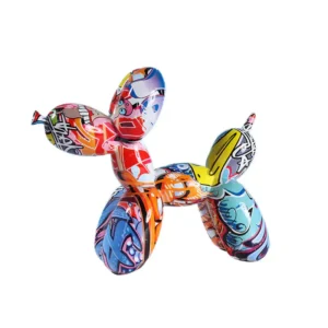 Balloon Dog Sculpture - Graffiti