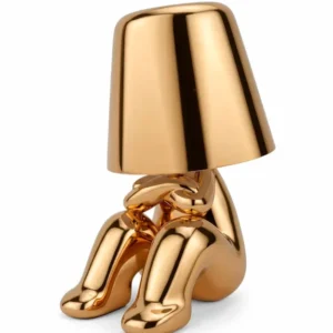 Thinker Statue Desk Lamp - Relaxed