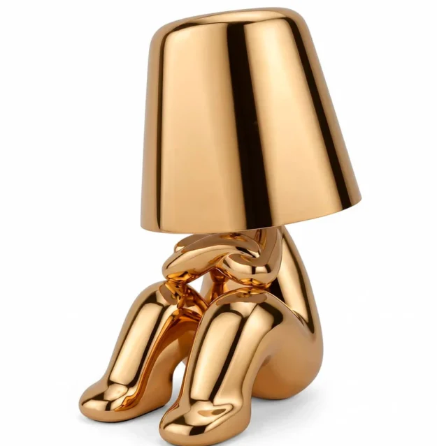 Thinker Statue Desk Lamp - Relaxed