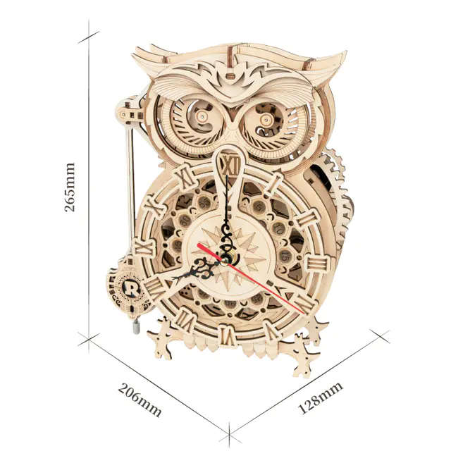 owl-wooden-clock-puzzle