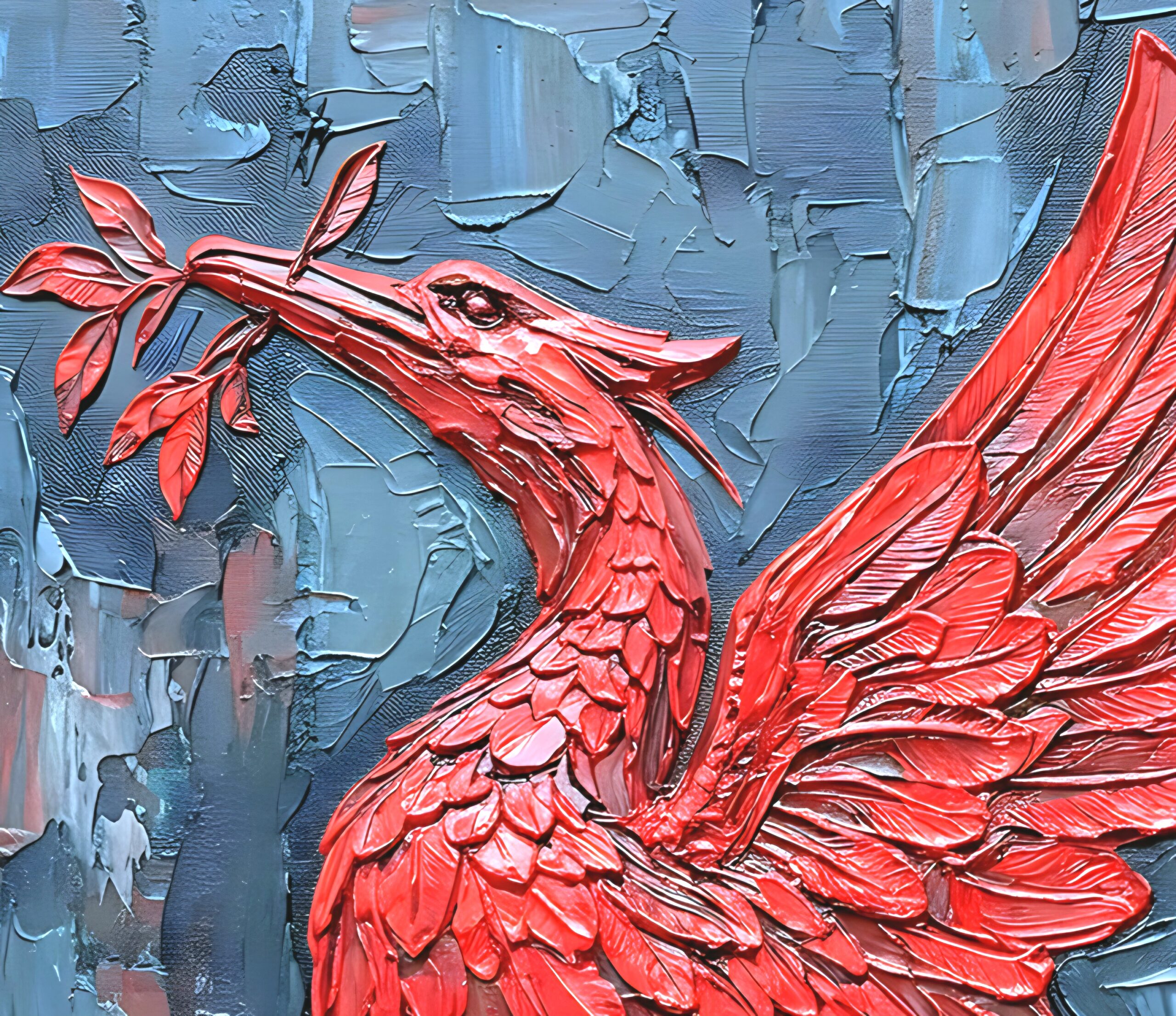A1 MCB 3 Red impasto
