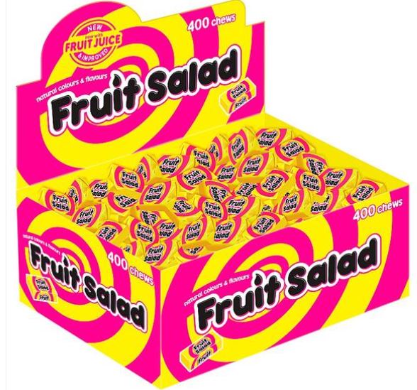 Barratt Fruit Salad Chews 400 Count Bulk Box