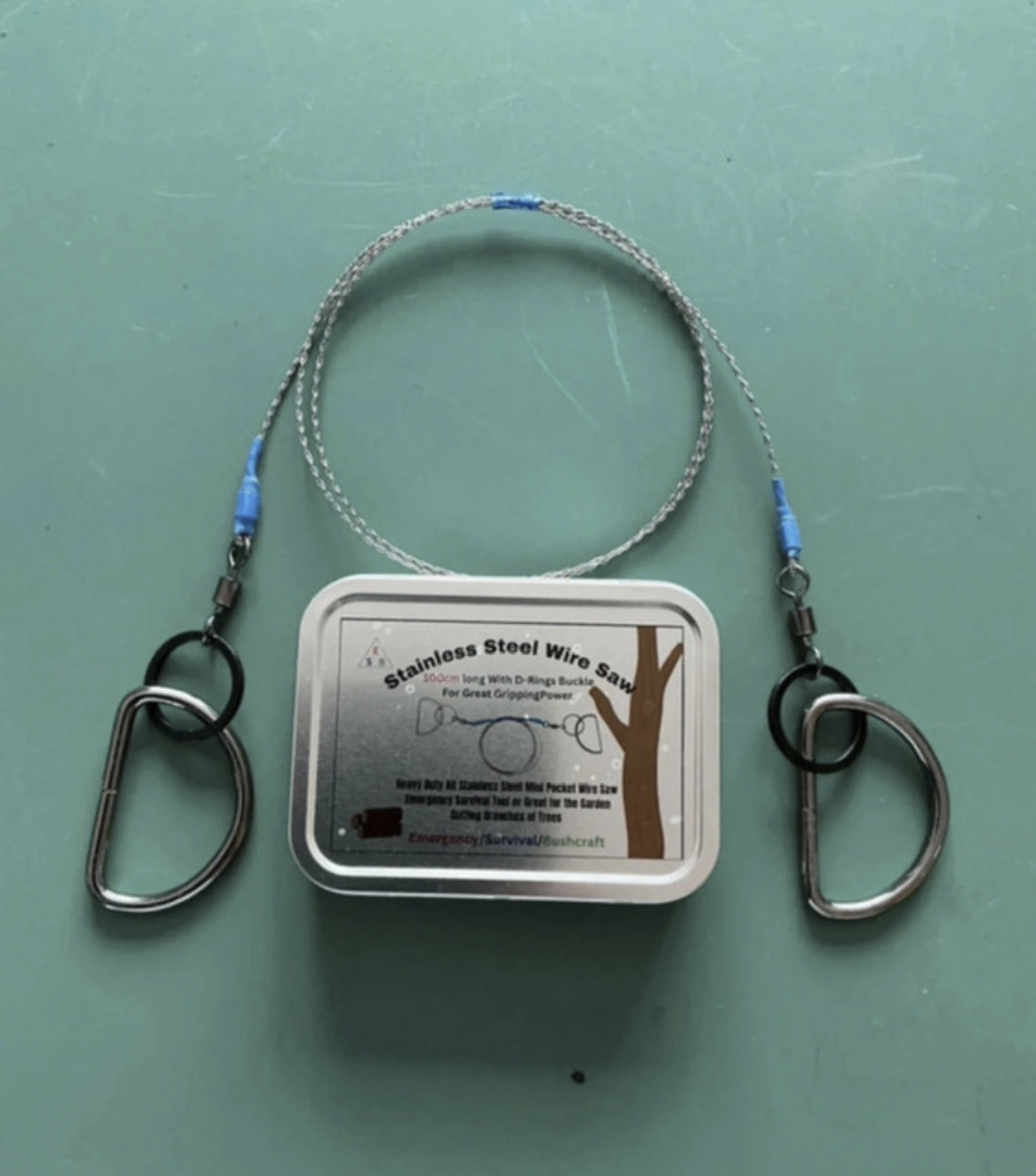 New Heavy Duty All Stainless Steel Wire Saw 100cm NOT the Standard 20 inches with full instructions