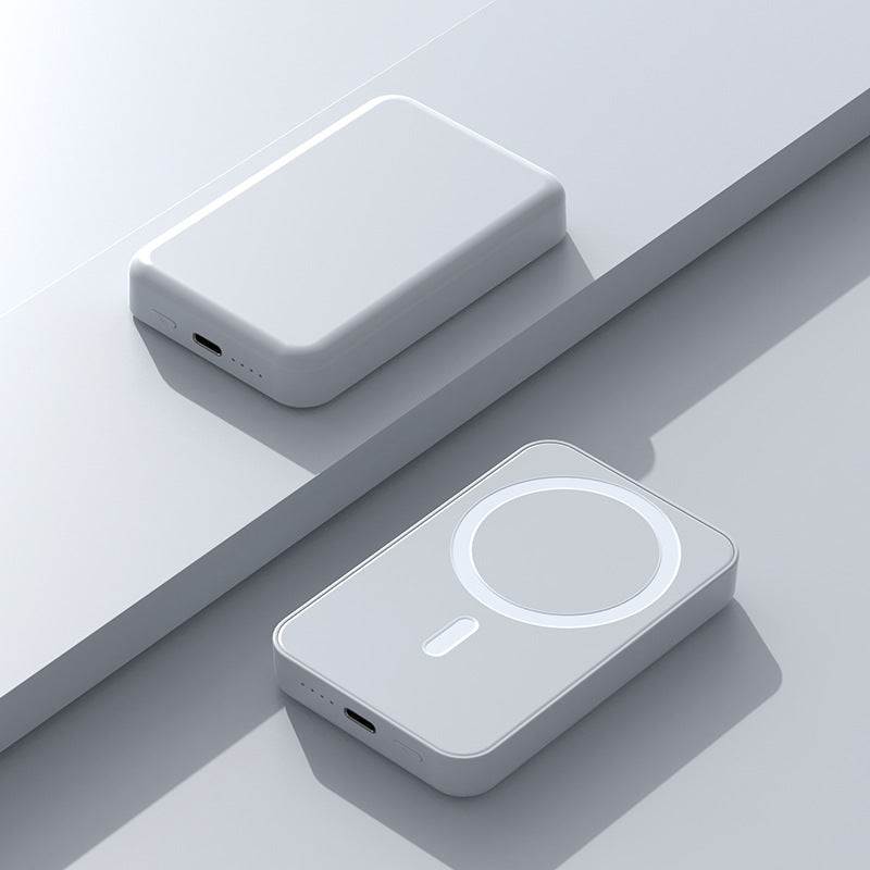 Magnetic Wireless Power Bank (10000 mah) - White