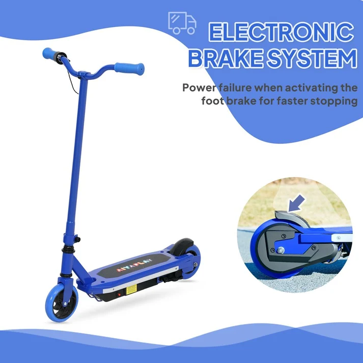 Kids Electric Scooter with Colourful LED Light Bar Sale UK