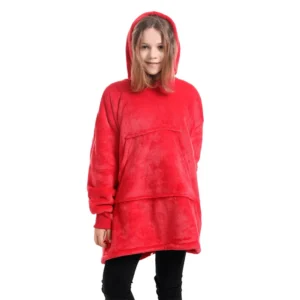 Kids Oversized Blanket Hoodie – Soft Plush Wearable Blanket