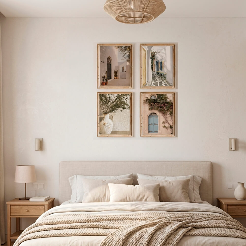Mediterranean Escape | 4-Piece Gallery Wall Art Set