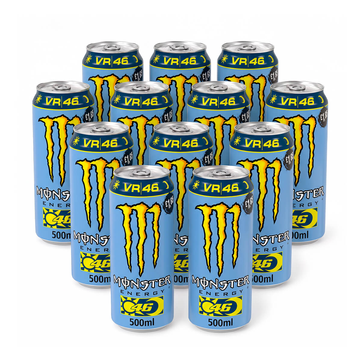 Monster Energy Rossi VR46 Zero Sugar 12 x 500ml Bulk Pack