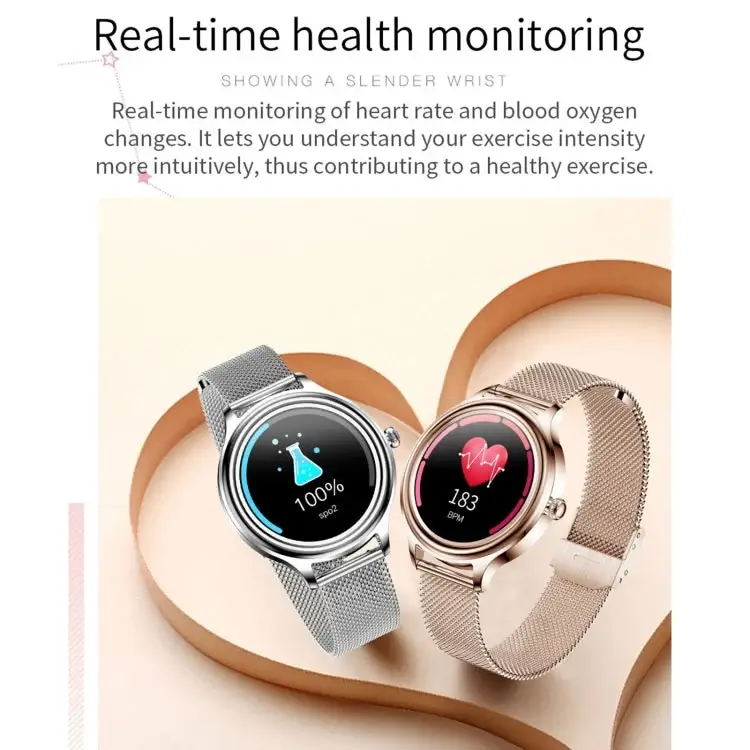 Women's smart watch heart rate monitor